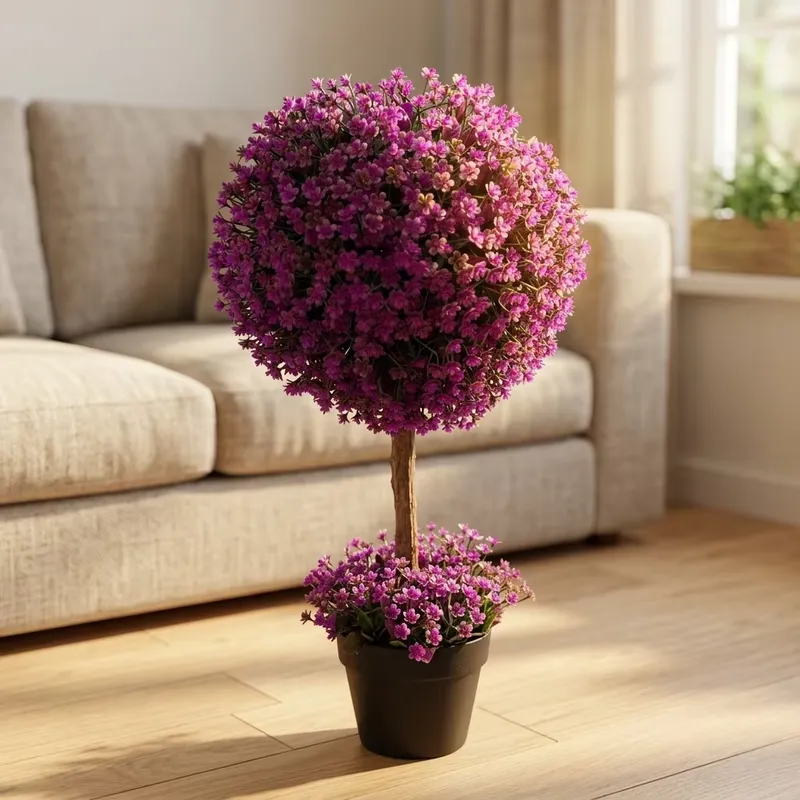Bonsai Garden For Desk - ต้นบอนไซเทียมในกระถางสำหรับตกแต่งโต๊ะทำงานที่บ้านหรือที่ทำงาน ต้นไม้ขนาดเล็กที่ดูสมจริง ตกแต่งสวนเซนในร่ม