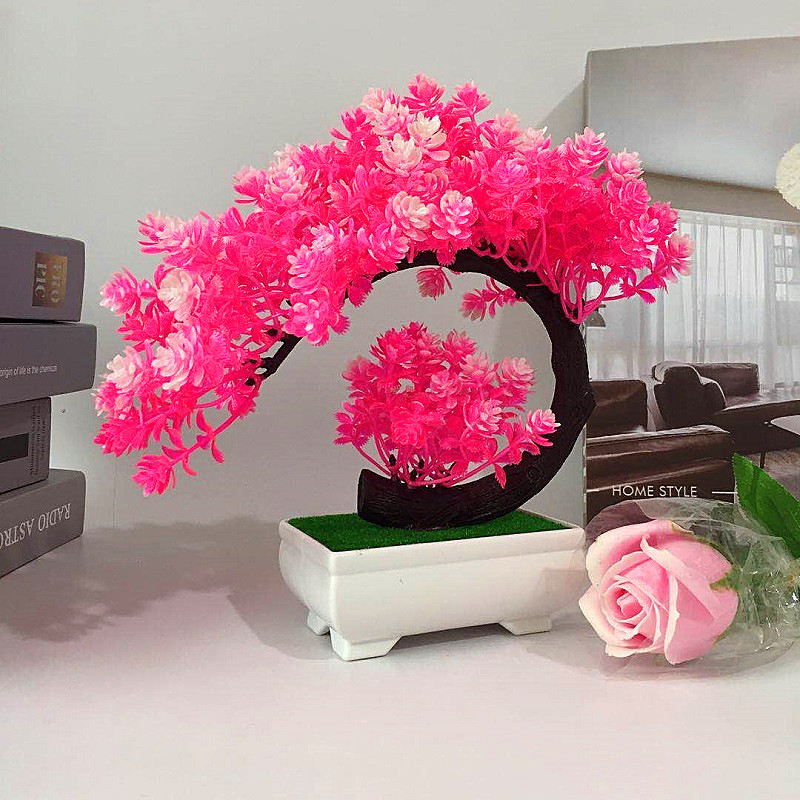 Bonsai Garden Sushi - ต้นไม้จำลอง, ดอกไม้ประดิษฐ์, ต้นชาขนาดเล็กในกระถาง, กุหลาบ, ต้นไม้รูปพระจันทร์เสี้ยว, บอนไซ