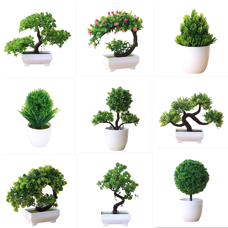 1 PC พืชประดิษฐ์บอนไซต้นไม้ขนา - Bonsai Garden Sushi บทวิจารณ์และราคา