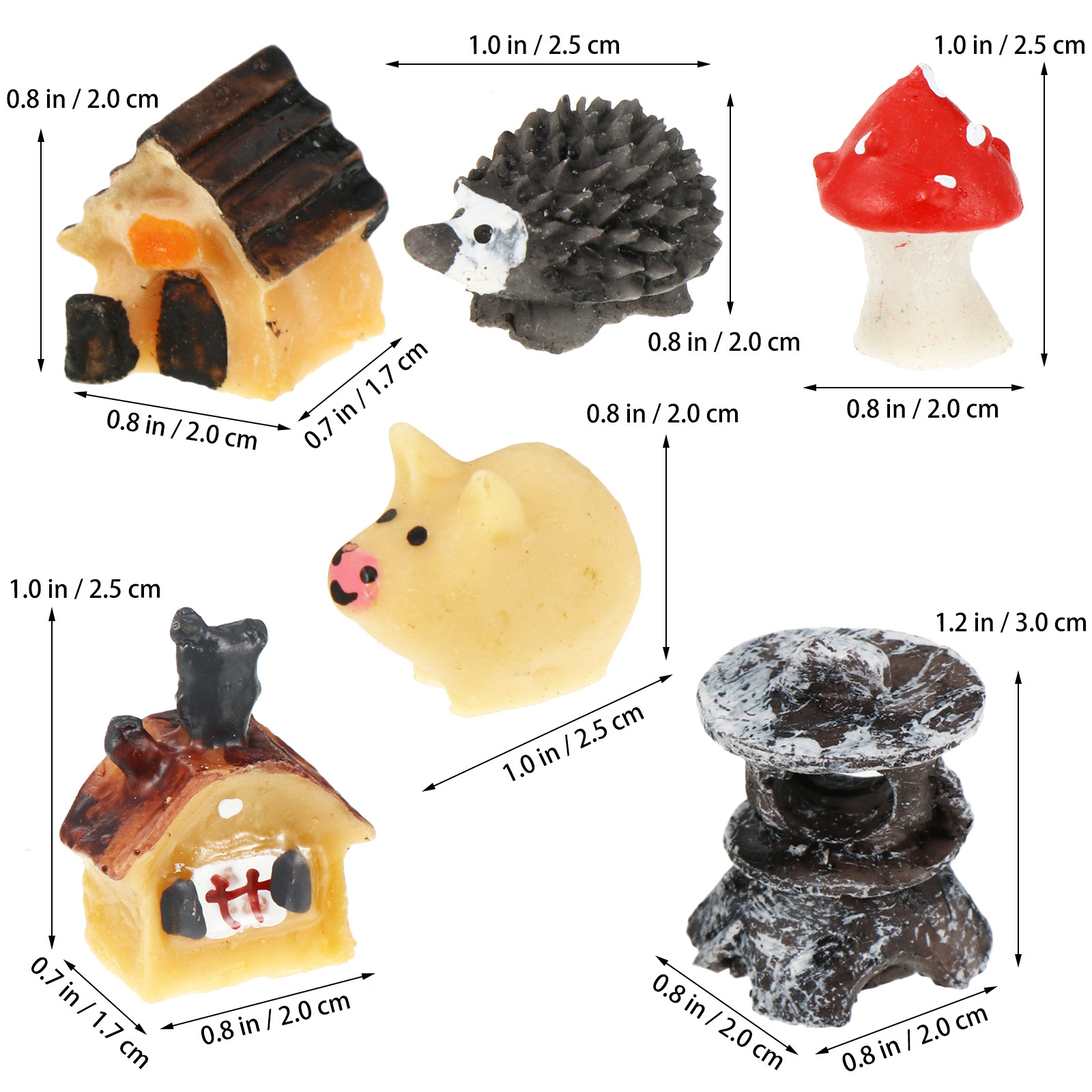 30 ชิ้น ต้นไม้อวบน้ำจิ๋วเรซิ่น - Bonsai Garden For Desk บทวิจารณ์และราคา