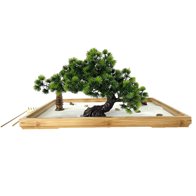 สวนเซนญี่ปุ่นสำหรับวางบนโต๊ะทำ - Bonsai Tree Zen Garden บทวิจารณ์และราคา