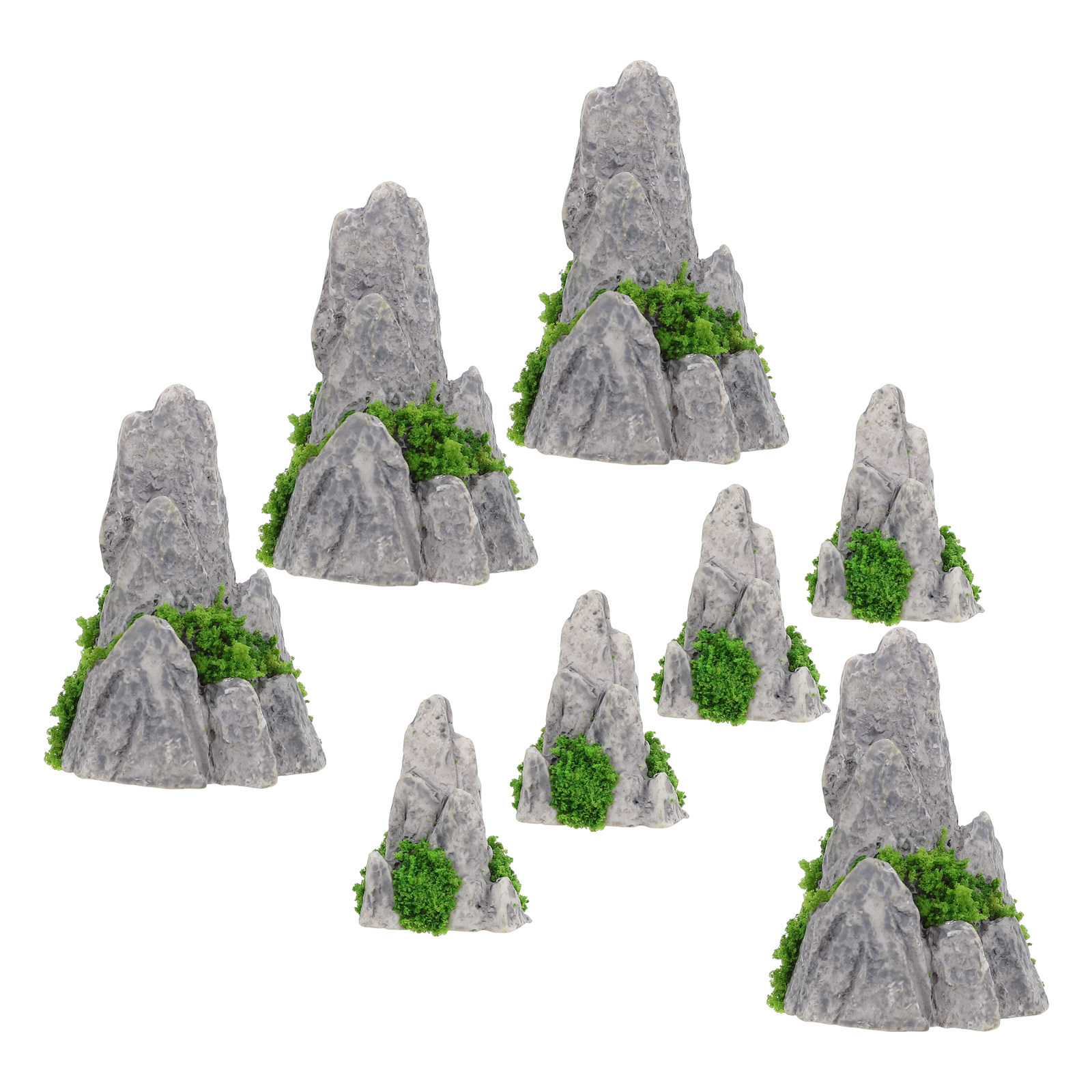 ชุดตกแต่งหินเรซินขนาดเล็ก 8 ชิ - Bonsai Garden For Desk บทวิจารณ์และราคา
