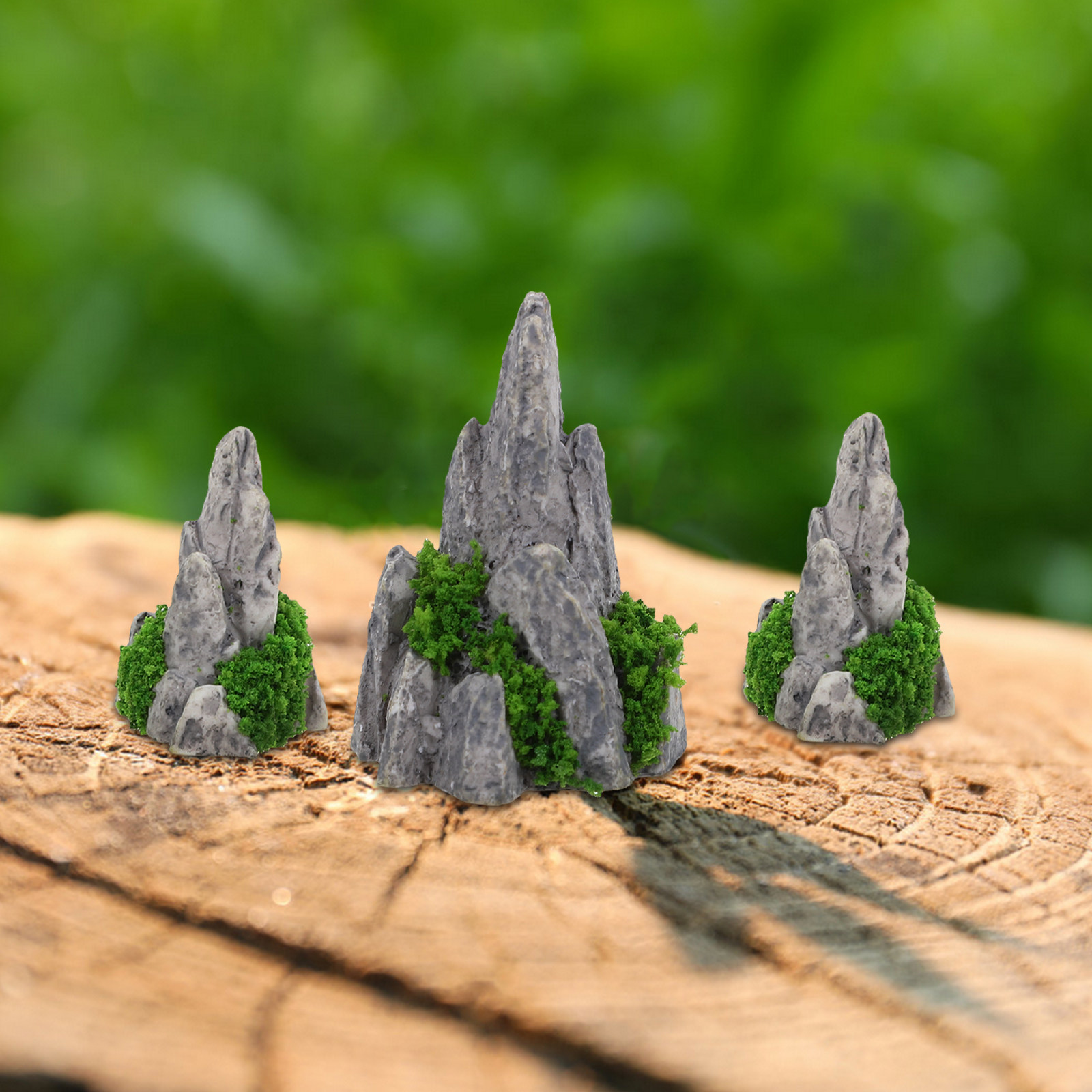 ชุดตกแต่งหินเรซินขนาดเล็ก 8 ชิ - Bonsai Garden For Desk บทวิจารณ์และราคา