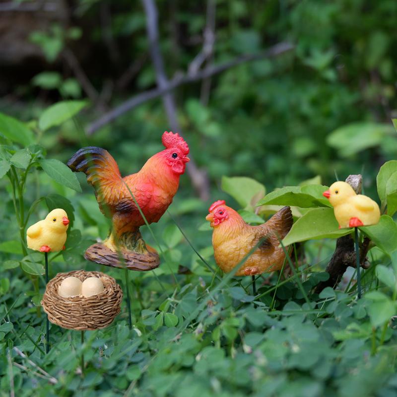 ชุดฟิกเกอร์ครอบครัวไก่เรซินขนา - Bonsai Garden For Desk บทวิจารณ์และราคา