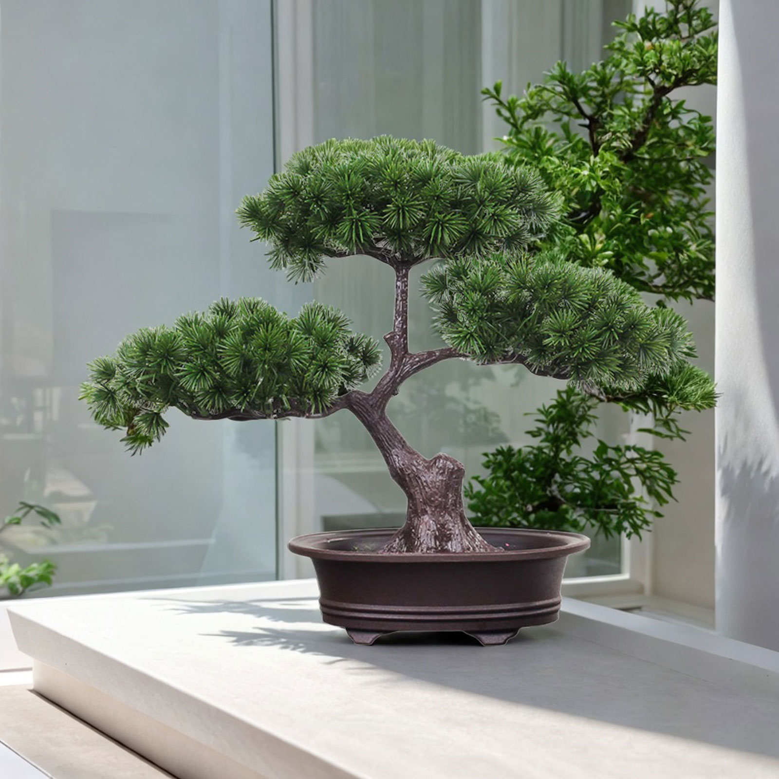 ประดิษฐ์บอนไซปลอมต้นไม้กระถางต - Bonsai Tree Zen Garden บทวิจารณ์และราคา