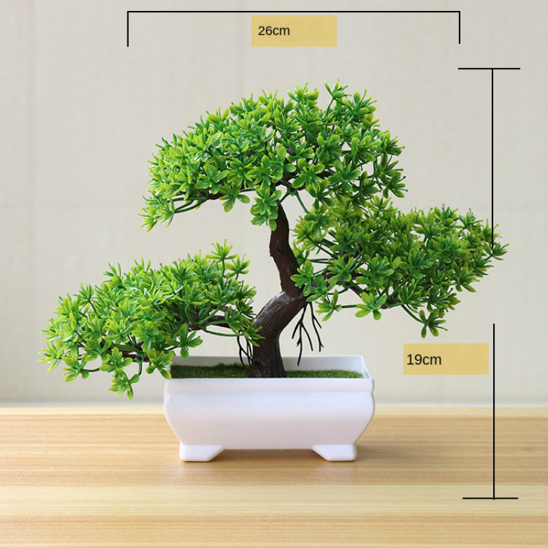 ใหม่สีเขียวพืชประดิษฐ์บอนไซต้น - Bonsai Garden Sushi บทวิจารณ์และราคา